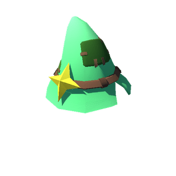 Wizard Hat 10 Green